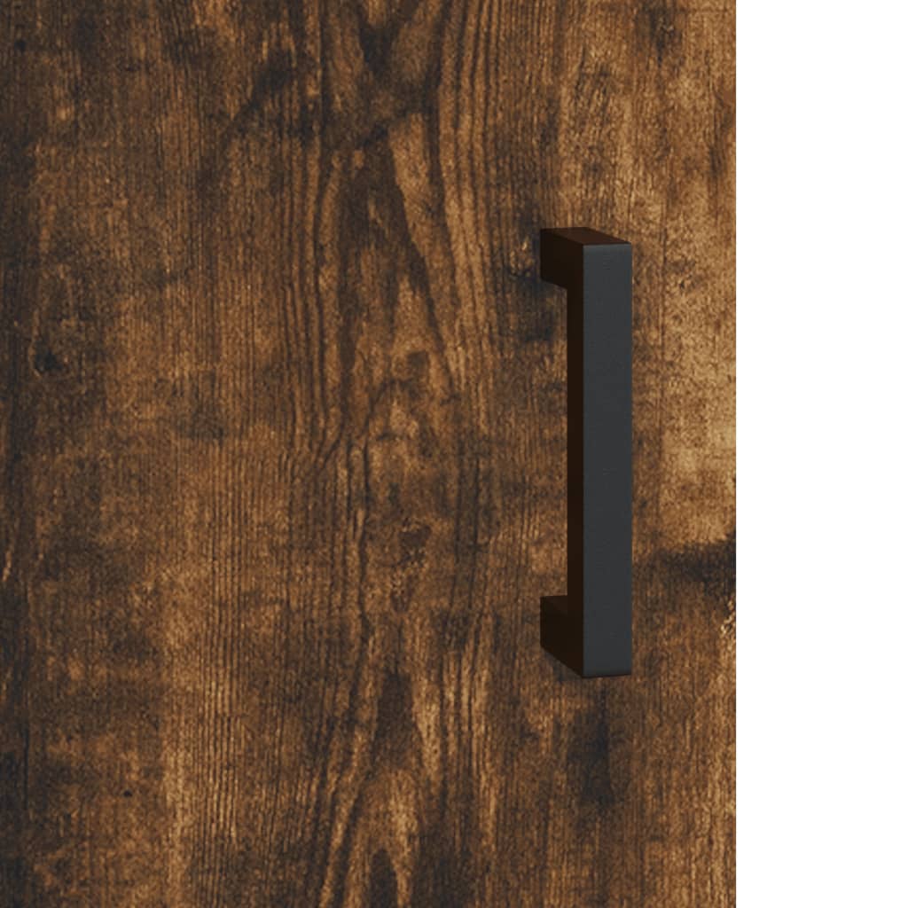 Armadietto a Muro Rovere Fumo 60x31x70 cm in Legno Multistrato