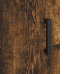 Armadietto a Muro Rovere Fumo 60x31x70 cm in Legno Multistrato