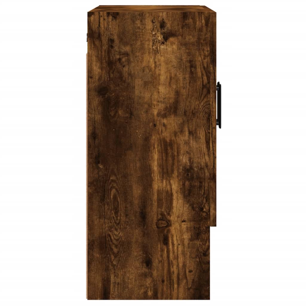 Armadietto a Muro Rovere Fumo 60x31x70 cm in Legno Multistrato