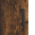 Armadietto a Muro Rovere Fumo 60x31x70 cm in Legno Multistrato