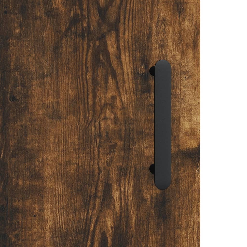 Armadietto a Muro Rovere Fumo 60x31x70 cm in Legno Multistrato