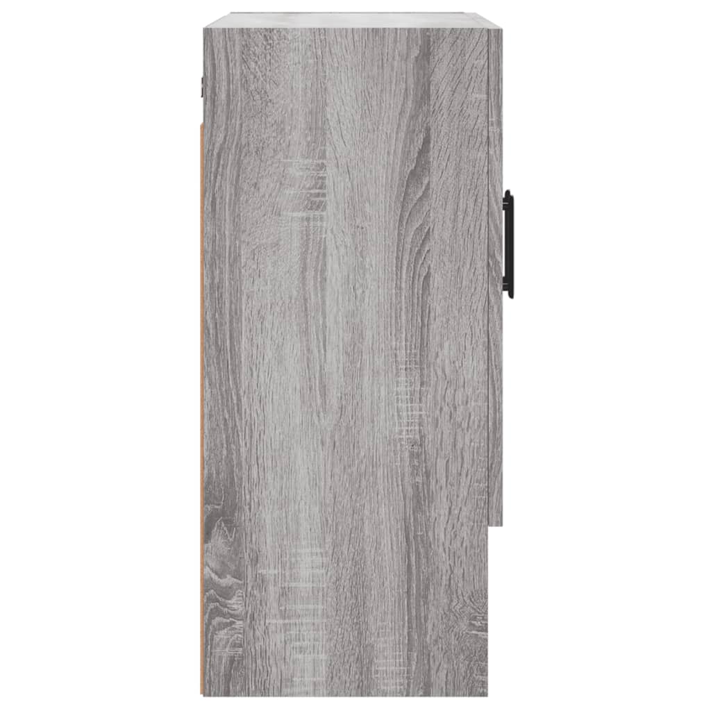 Armadietto a Muro Grigio Sonoma 60x31x70cm in Legno Multistrato
