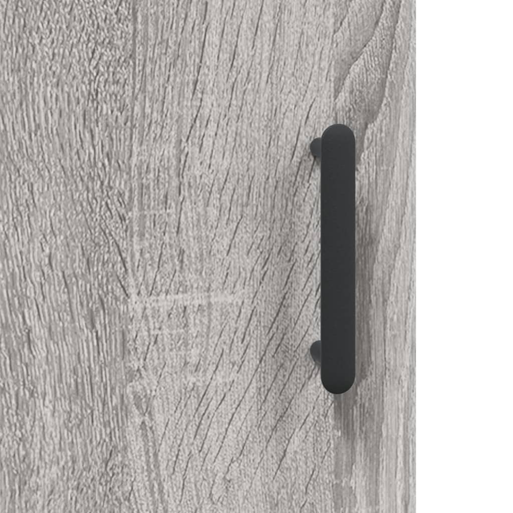 Armadietto a Muro Grigio Sonoma 60x31x70cm in Legno Multistrato