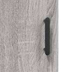 Armadietto a Muro Grigio Sonoma 60x31x70cm in Legno Multistrato