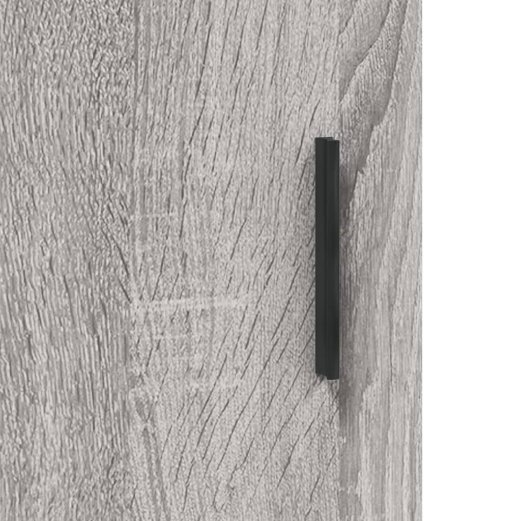 Armadietto a Muro Grigio Sonoma 60x31x70cm in Legno Multistrato