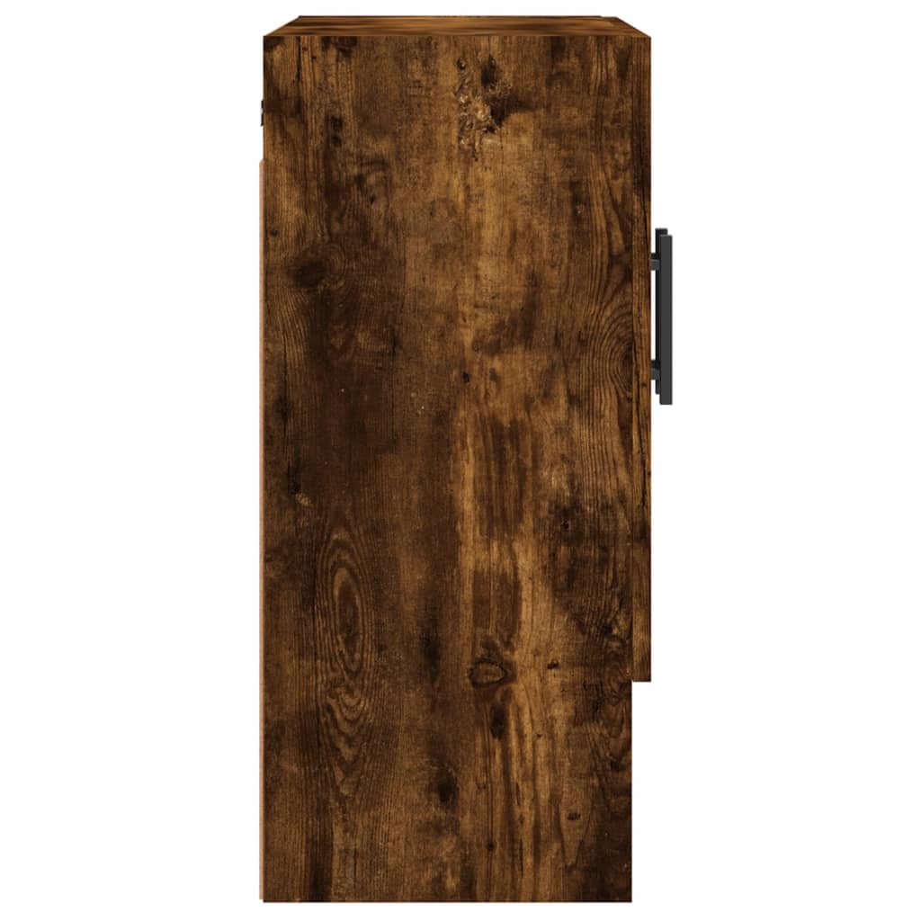 Armadietto a Muro Rovere Fumo 60x31x70 cm in Legno Multistrato
