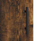 Armadietto a Muro Rovere Fumo 60x31x70 cm in Legno Multistrato