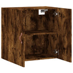 Armadietto a Muro Rovere Fumo 60x31x60 cm in Legno Multistrato