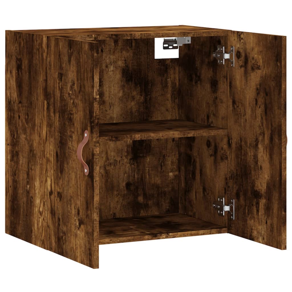 Armadietto a Muro Rovere Fumo 60x31x60 cm in Legno Multistrato