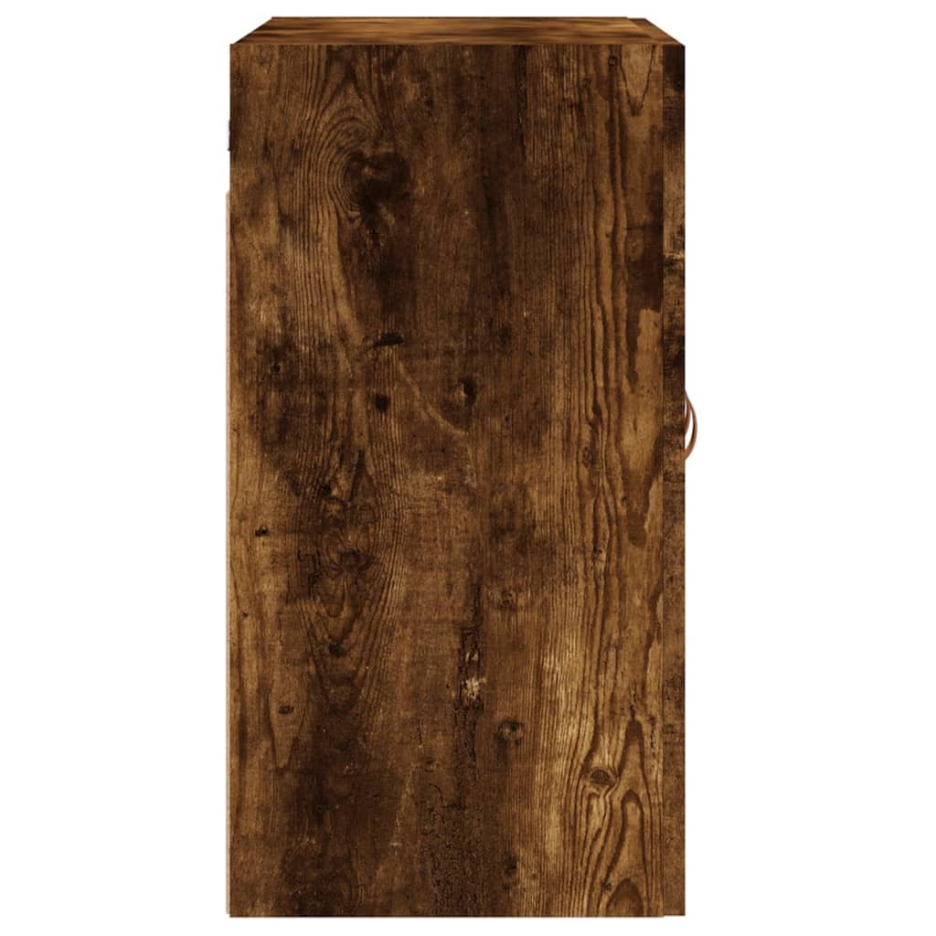 Armadietto a Muro Rovere Fumo 60x31x60 cm in Legno Multistrato