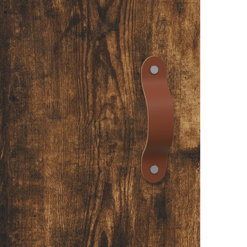 Armadietto a Muro Rovere Fumo 60x31x60 cm in Legno Multistrato