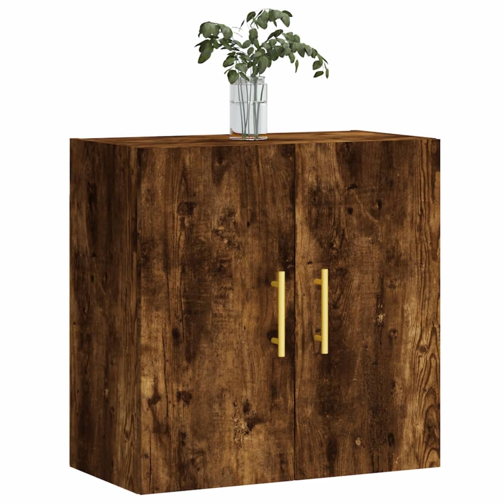 Armadietto a Muro Rovere Fumo 60x31x60 cm in Legno Multistrato