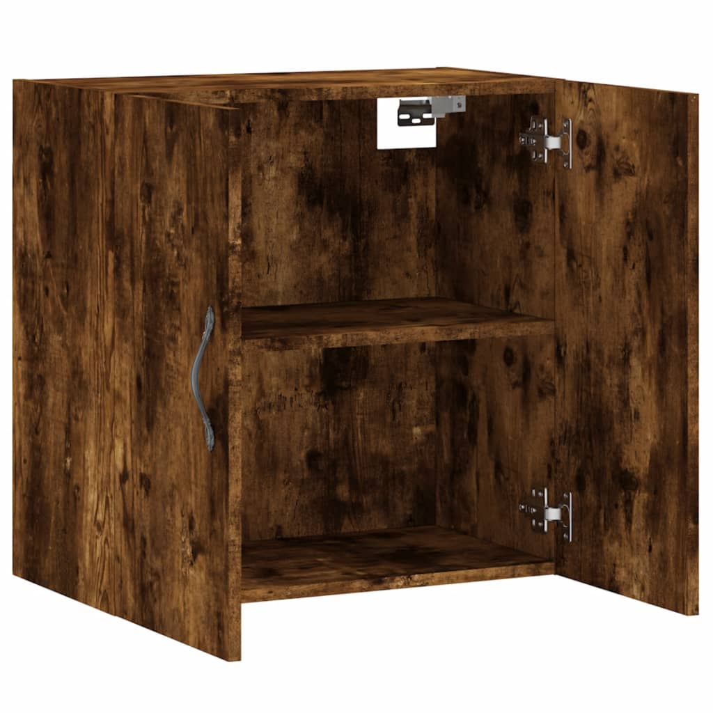 Armadietto a Muro Rovere Fumo 60x31x60 cm in Legno Multistrato