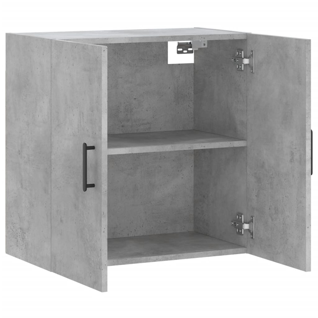 Mobile a Parete Grigio Cemento 60x31x60 cm in Legno Multistrato