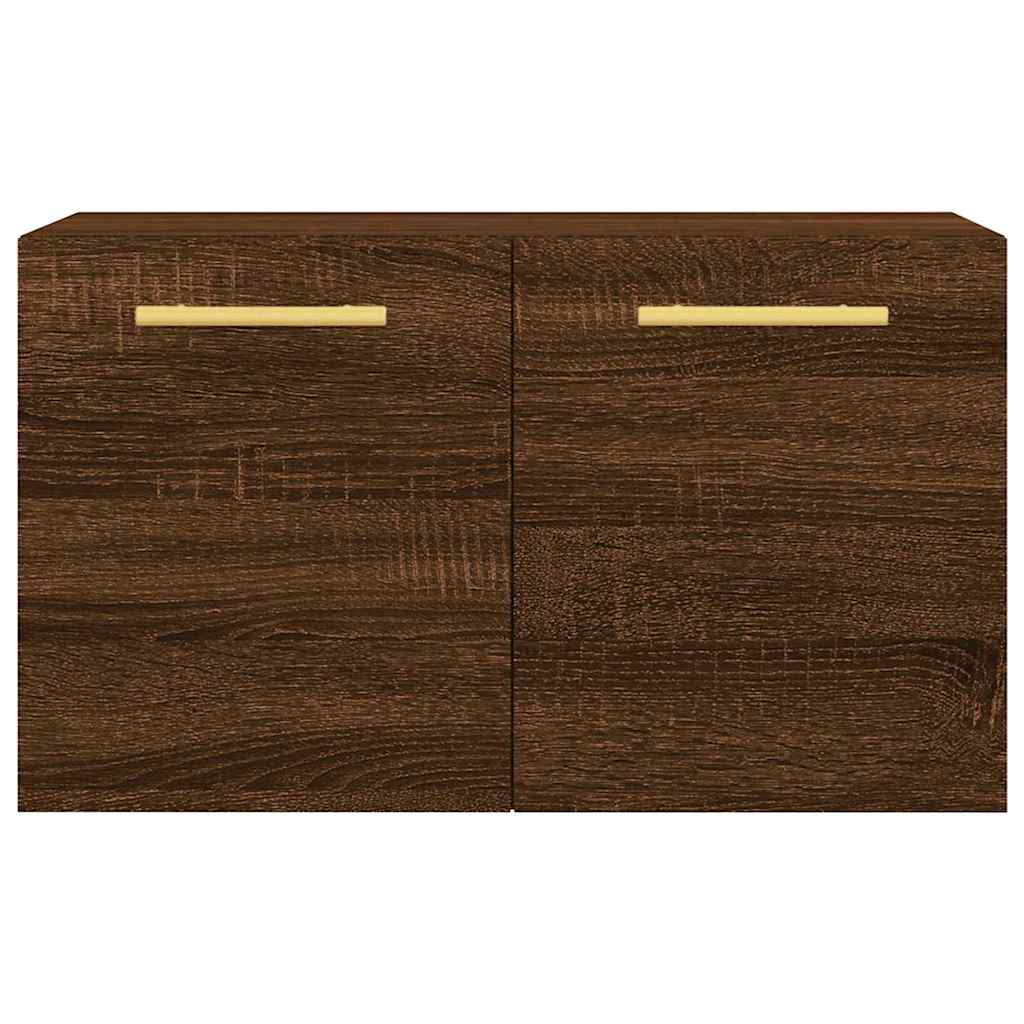 Mobile a Parete Rovere Marrone 60x36,5x35 cm Legno Multistrato