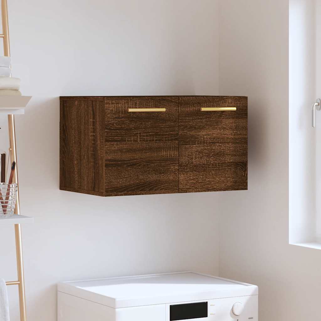 Mobile a Parete Rovere Marrone 60x36,5x35 cm Legno Multistrato