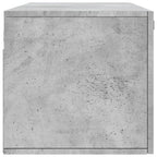 Mobile a Parete Grigio Cemento 100x36,5x35 cm Legno Multistrato