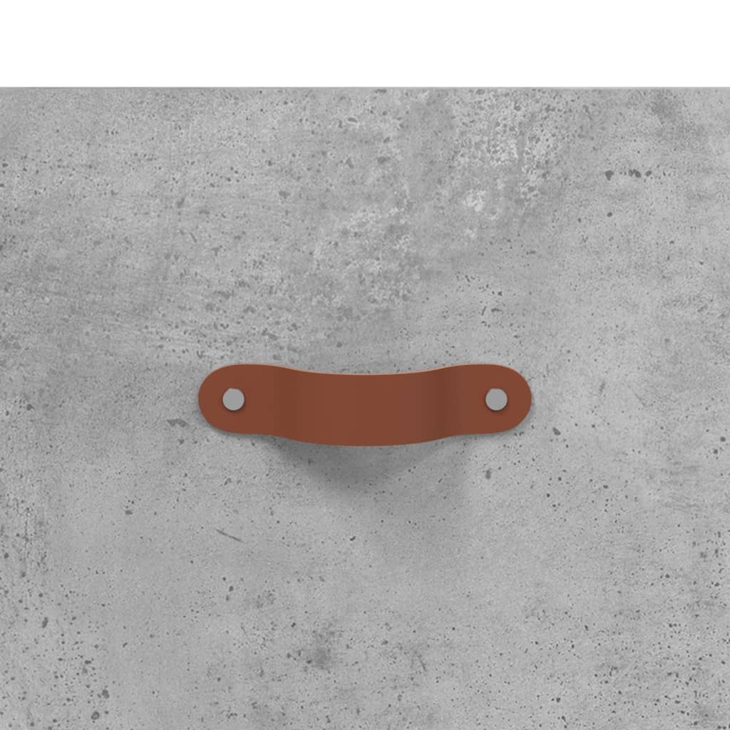 Mobile a Parete Grigio Cemento 100x36,5x35 cm Legno Multistrato