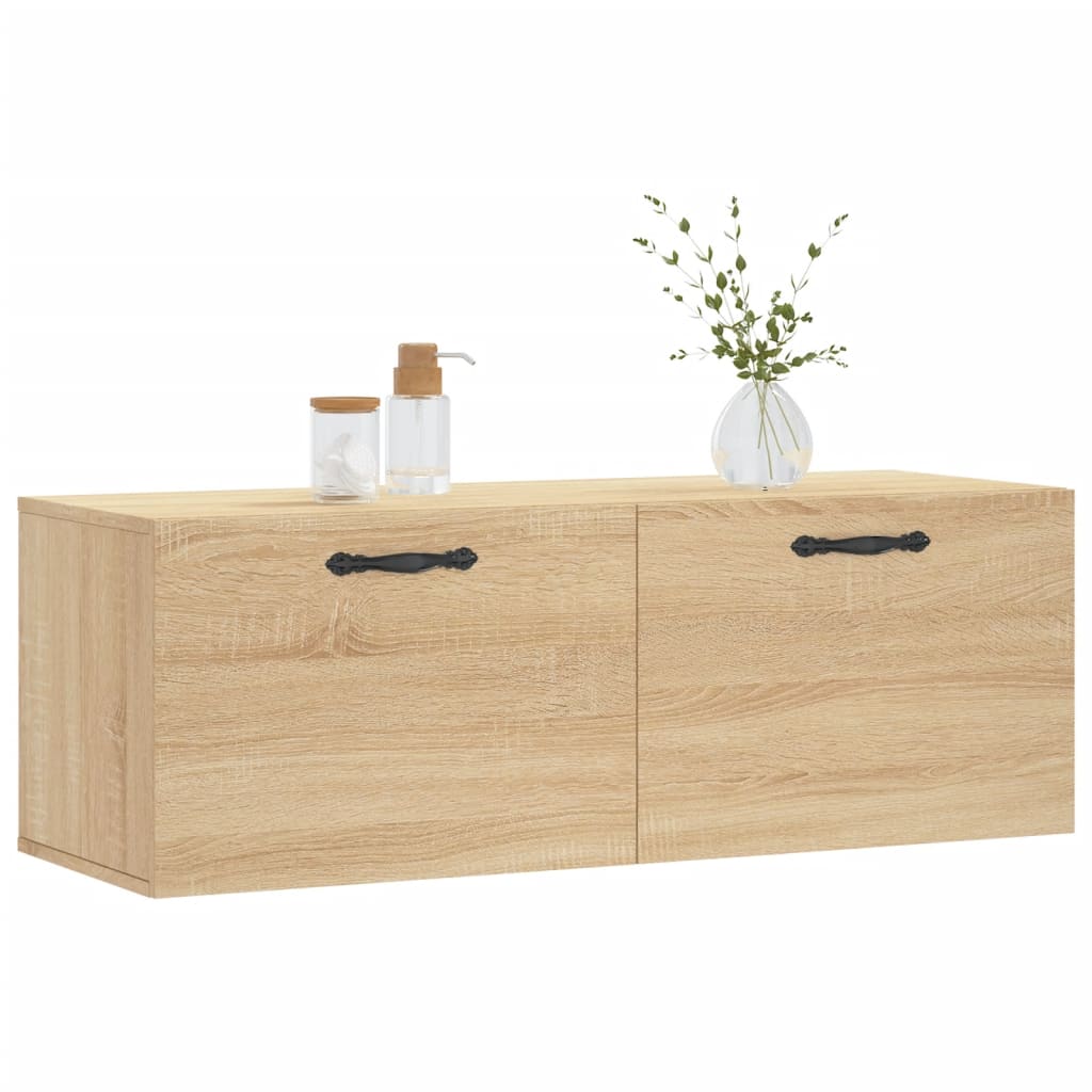 Mobile a Parete Rovere Sonoma 100x36,5x35 cm Legno Multistrato