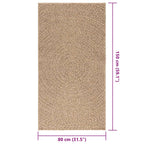 Tappeto ZIZUR 80x150 cm Aspetto Iuta per Interni ed Esterni