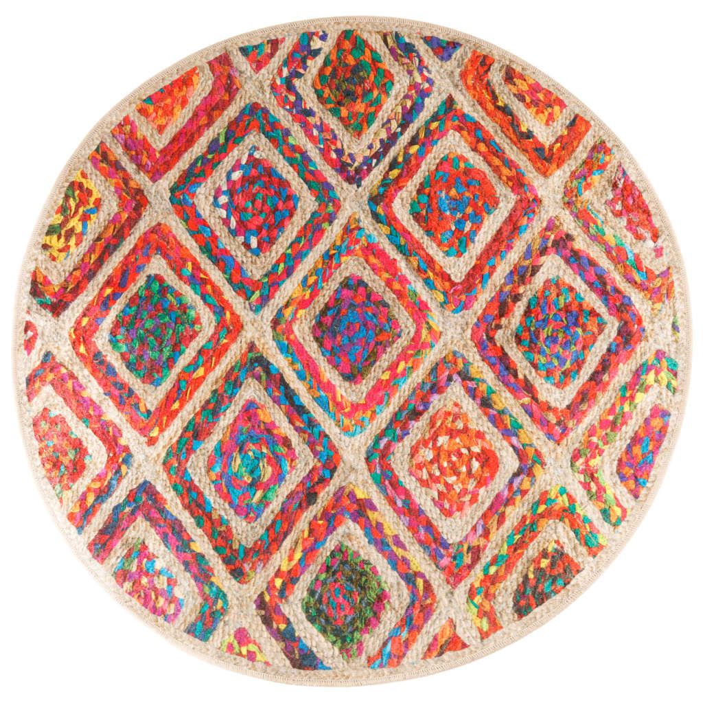 Tappeto Lavabile Multicolore Ø 120 cm