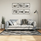Tappeto Lavabile Nero e Bianco 120x180 cm