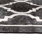 Tappeto Lavabile Nero e Bianco 160x230 cm