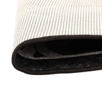 Tappeto Rotondo Lavabile Nero e Bianco Ø 120 cm in Velluto