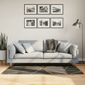 Tappeto Lavabile Nero e Oro 80x150 cm