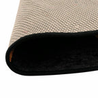 Tappeto Lavabile Nero e Oro Ø 120 cm
