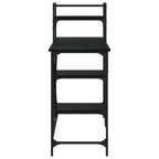 Scrivania per Computer con Scaffali Nera 120x47x109 cm