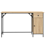 Scrivania Computer Rovere Sonoma 131x48x75 cm Legno Multistrato