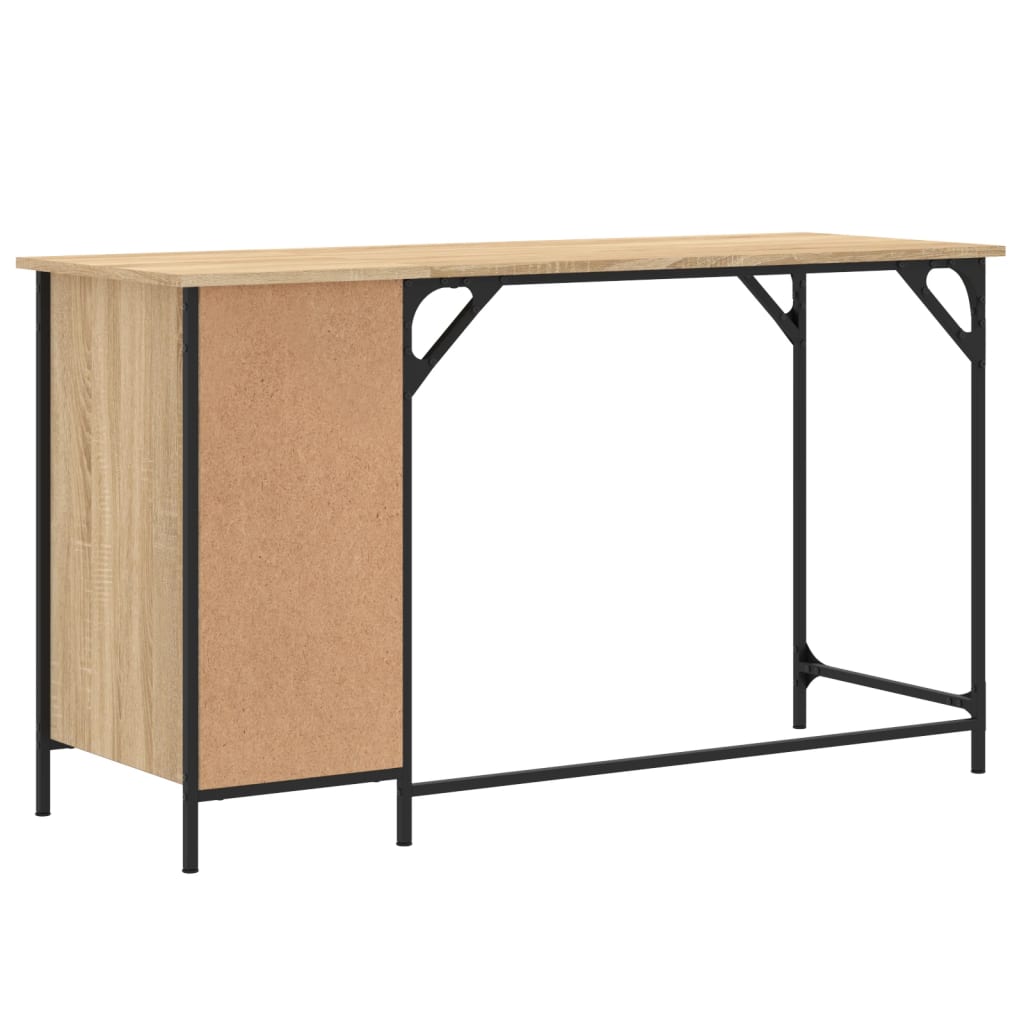 Scrivania Computer Rovere Sonoma 131x48x75 cm Legno Multistrato