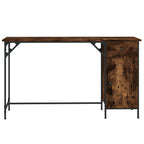 Scrivania Computer Rovere Fumo 131x48x75 cm Legno Multistrato