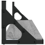 Mensole da Parete 2pz Grigio Sonoma 60x15x15,5 cm