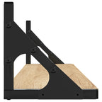 Mensole da parete 2 pz Rovere Sonoma 80x15x15,5 cm Legno ingegnerizzato