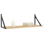 Mensole da parete 2 pz Rovere Sonoma 80x25x25,5 cm Legno ingegnerizzato