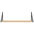 Mensole da parete 2 pz Rovere Sonoma 80x25x25,5 cm Legno ingegnerizzato