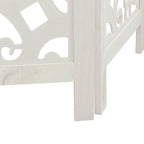 Divisorio Ambienti 6Pannelli Bianco Legno Massello di Paulownia