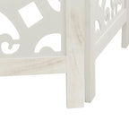 Divisorio Ambienti 6Pannelli Bianco Legno Massello di Paulownia