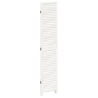 Divisorio Ambienti 3Pannelli Bianco Legno Massello di Paulownia