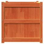 Fioriera Giardino Marrone Cera 60x60x60 cm Legno Massello Pino