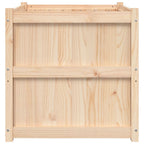Fioriera da Giardino 70x70x70 cm in Legno Massello di Pino