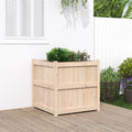 Fioriera da Giardino 70x70x70 cm in Legno Massello di Pino