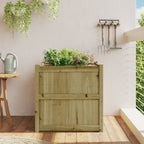 Fioriera da Giardino 70x70x70 cm in Legno di Pino Impregnato