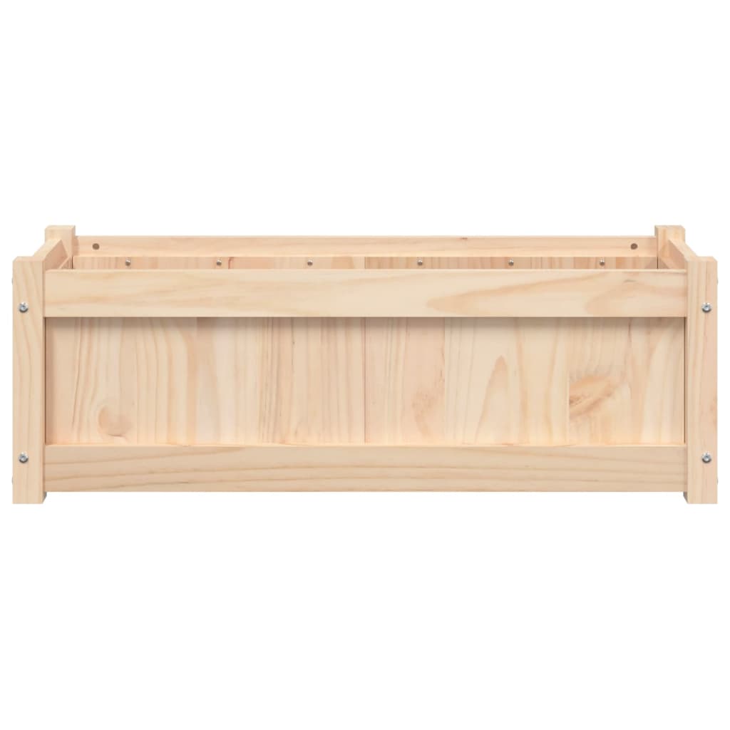 Fioriera da Giardino 90x31x31 cm in Legno Massello di Pino