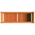 Fioriera Giardino Marrone Cera 90x31x31 cm Legno Massello Pino