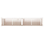 Fioriera da Giardino Bianca 150x31x31 cm Legno Massello di Pino