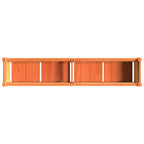 Fioriera Giardino Marrone Cera 150x31x31 cm Legno Massello Pino