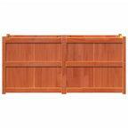 Fioriera Giardino Marrone Cera 150x50x70 cm Legno Massello Pino
